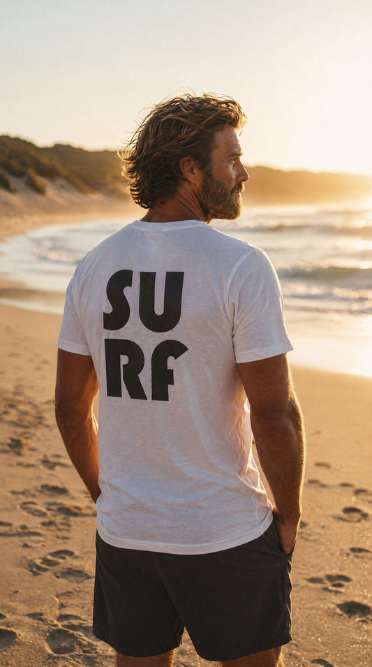 Coastal clothing for cooler days: layering graphic tees