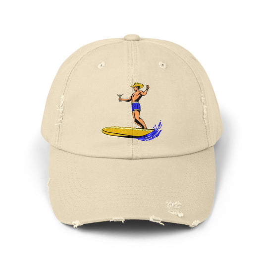 Surfer Cowboy Distressed Cap