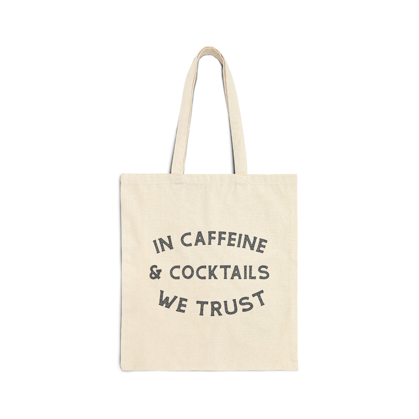 Caffeine & Cocktails Canvas Tote Bag