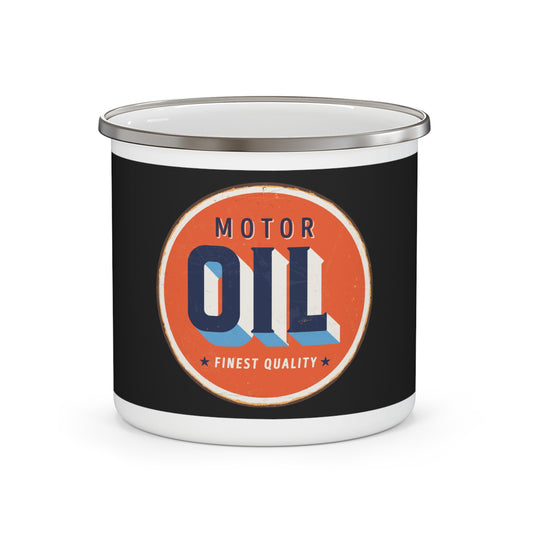 Motor Oil Retro Camping Mug