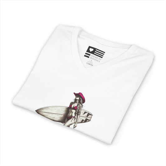 Boots at the Beach V-Neck