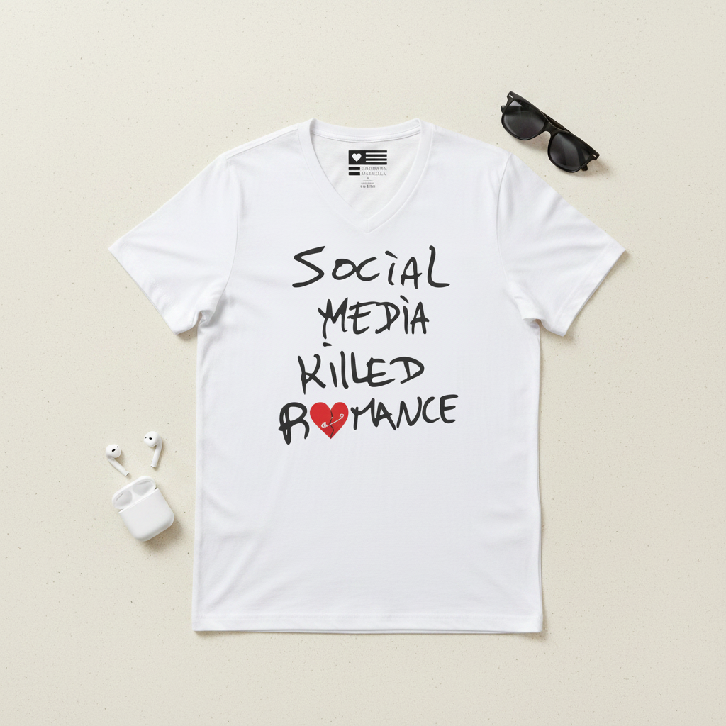 V-Neck Tee Flat Lay